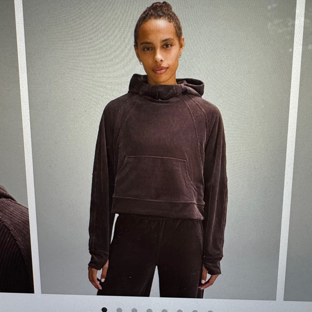 Lululemon scuba oversized hoodie velvet cord